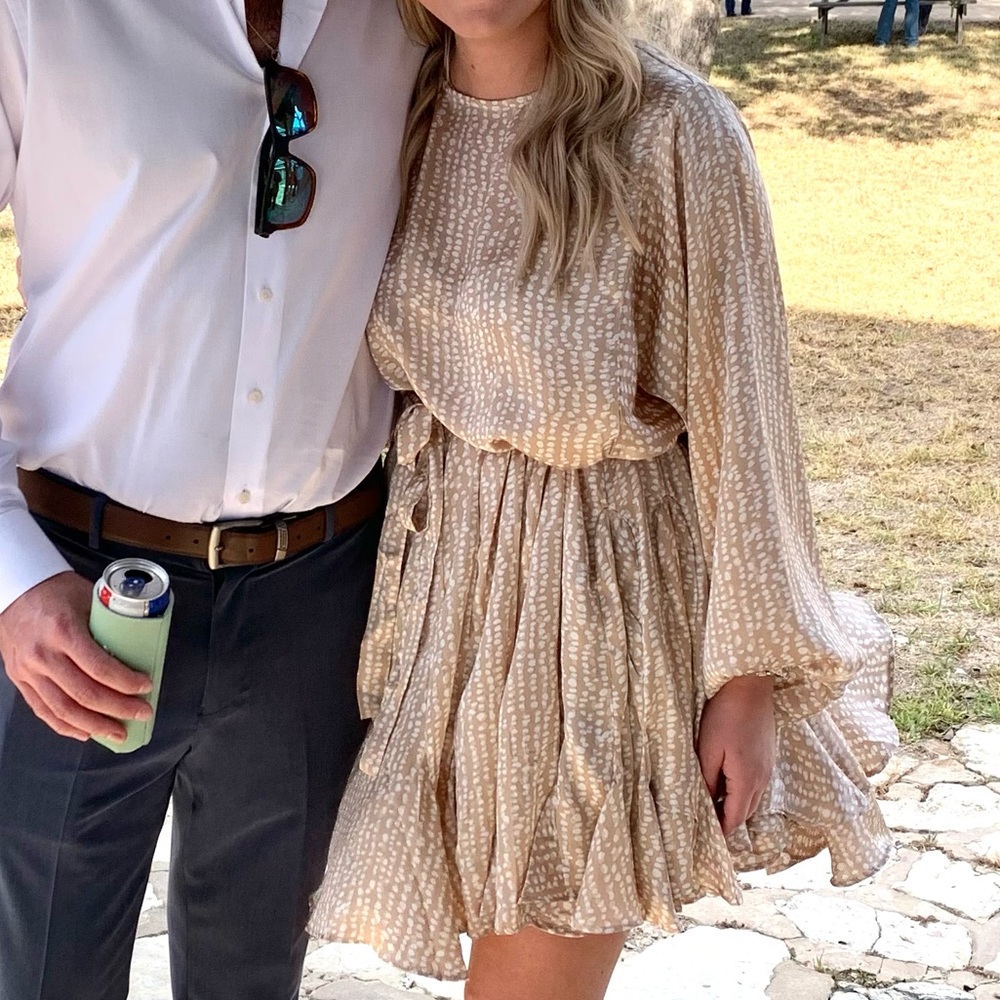 Gotta Have It Dress - Tan Fawn